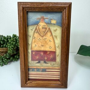 Bernadette Mood Americana Woman Framed Print